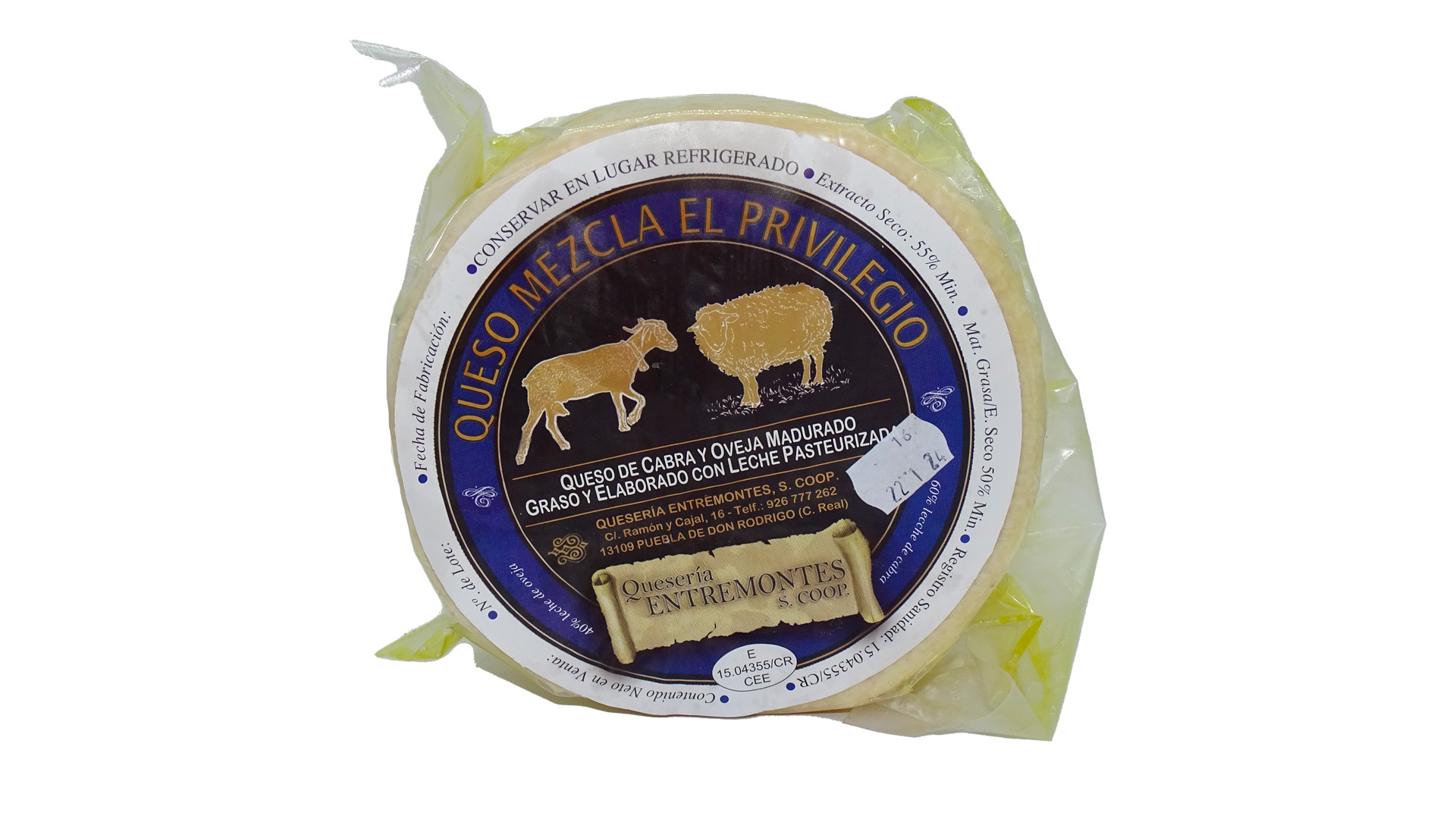 Queso curado de mezcla