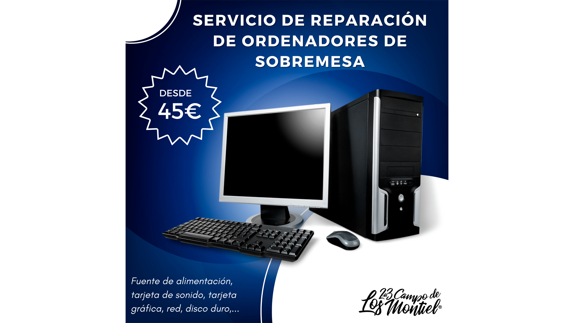 Reparación de ordenadores de sobremesa