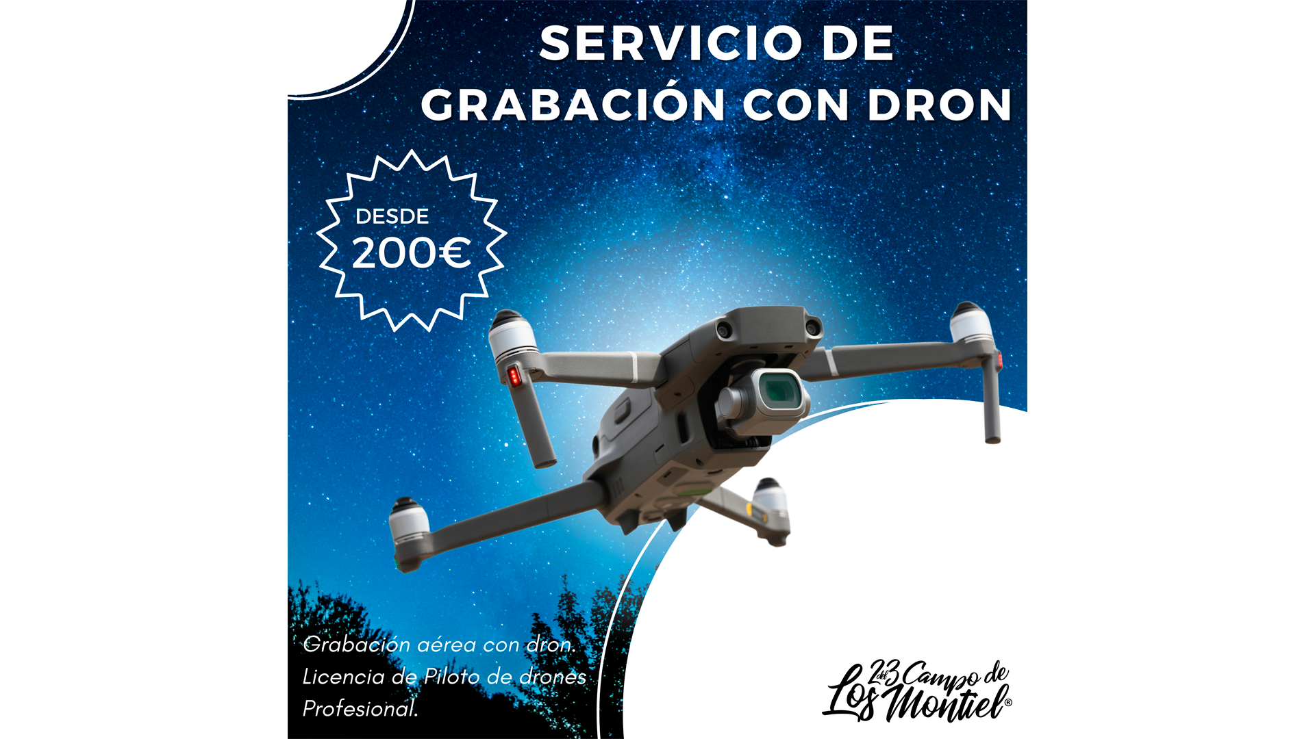 Servicio de fotografía online con drones