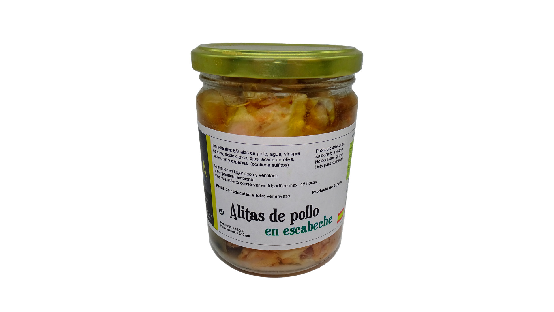 Alitas de pollo en escabeche