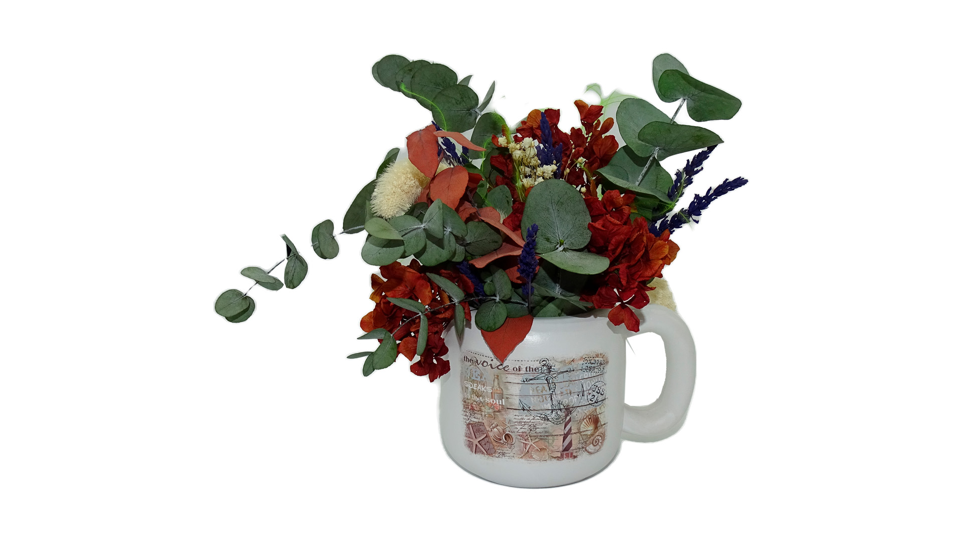 Taza flor preservada