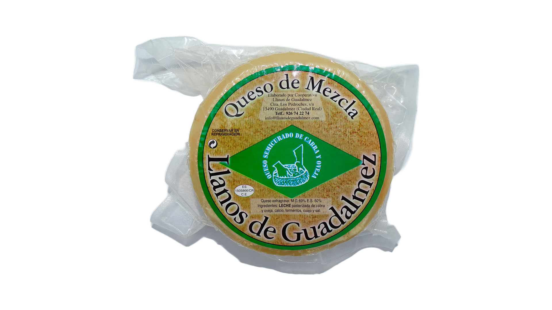 Queso de mezcla Cabra y Oveja Semicurado